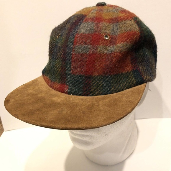 American Eagle Outfitters Other - VINTAGE American Eagle Hat Cap Red Brown Leather Mens 90s